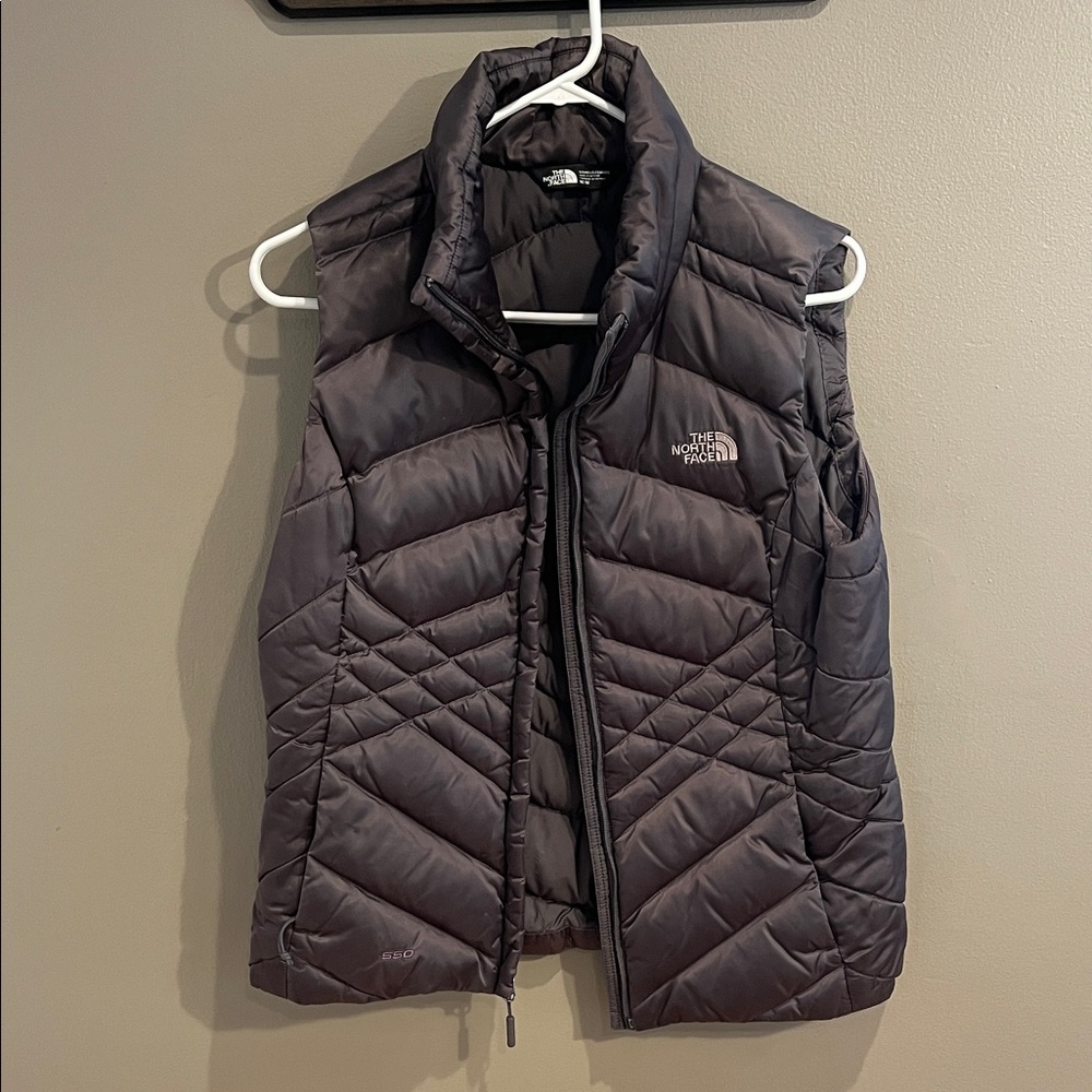 The North Face Women's Charcoal Brown Bronze Quilted Puffer Vest